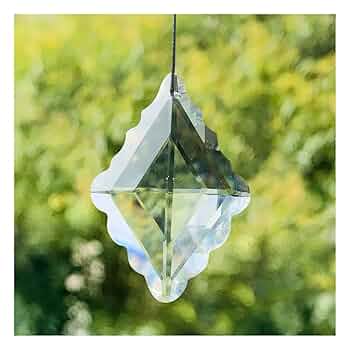 Amazon | プリズムと万華鏡 透明四角ラッキーノット波模様